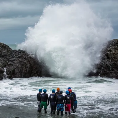 Coasteering Group in Northern Ireland